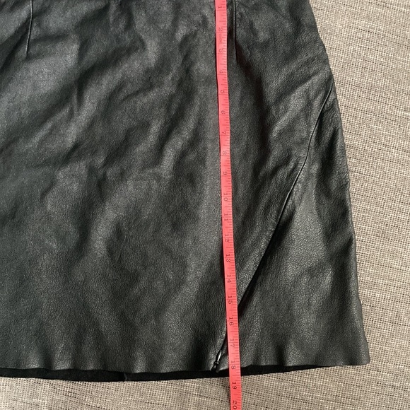 NWOT Lane Bryant Leather Skirt Asymmetric Zip 18 - Picture 9 of 10